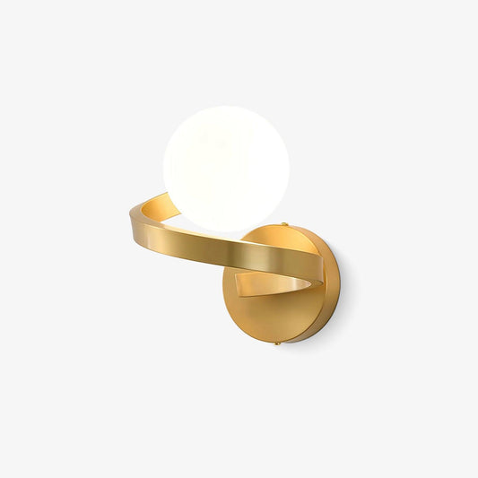 Curved Brass Wall Lamp Wall lamp
