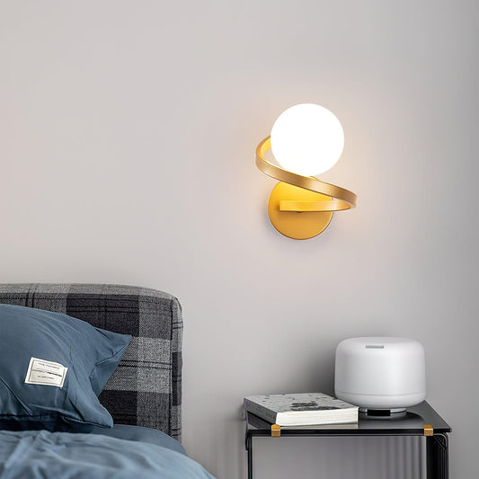 Curved Brass Wall Lamp Wall lamp