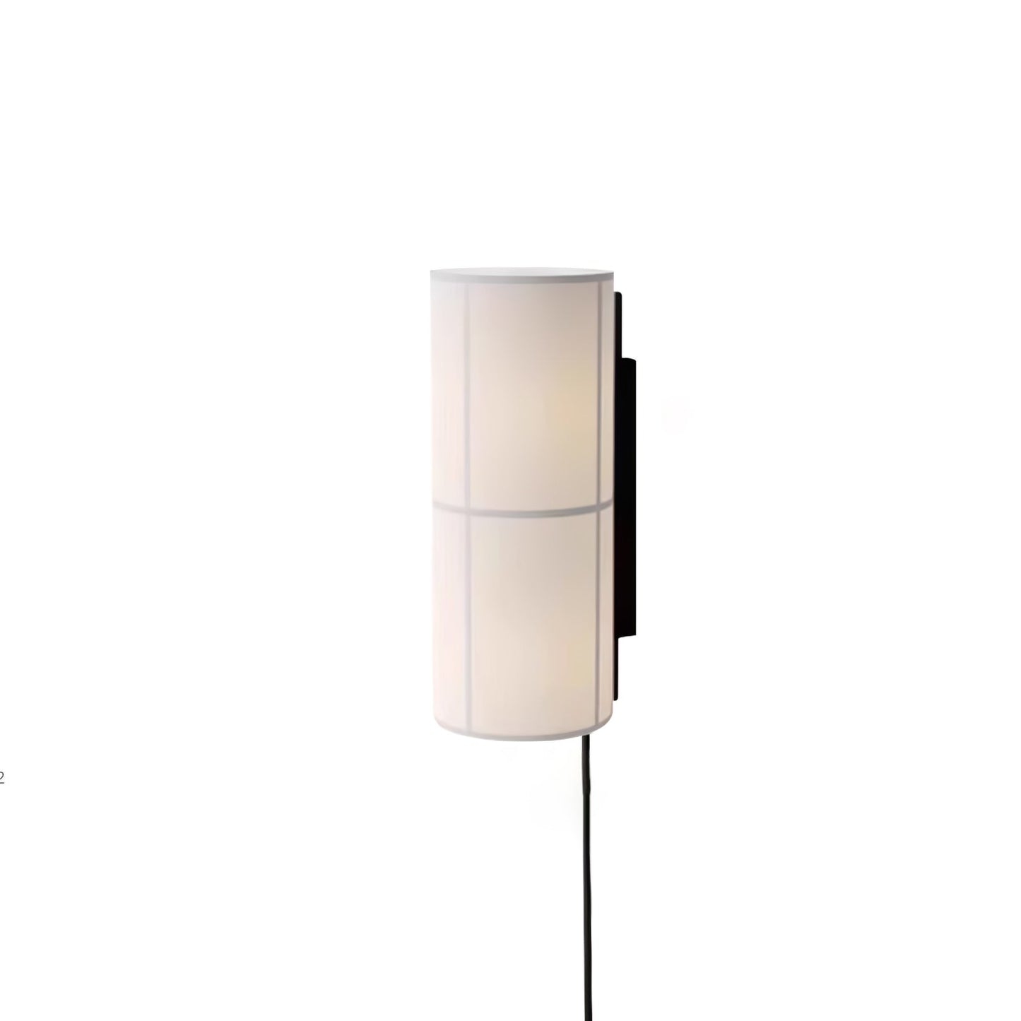 Cylinder Fabric Plug-in Wall Lamp ∅ 4.7″ x H 11.8″ / Dia 12cm x H 30cm / White / US Plug 1001 Wall lamp