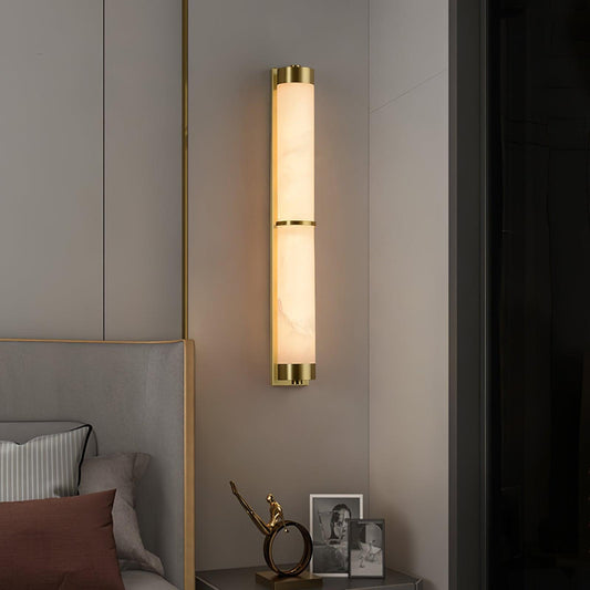 Cylindra Alabaster Brass Wall Light Wall lamp