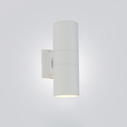 Cylindrical Outdoor Wall Light ∅ 4.3″ x H 11.8″ / Dia 11cm x H 30cm / White Wall lamp