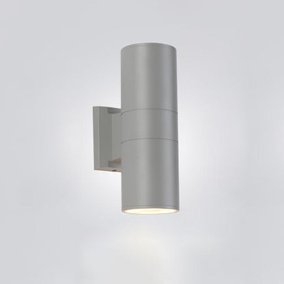 Cylindrical Outdoor Wall Light ∅ 4.3″ x H 11.8″ / Dia 11cm x H 30cm / Grey Wall lamp