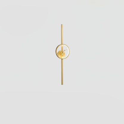 Deer Brass Wall Lamp Model B ∅ 5.1″ x H 23.6″ / Dia 13cm x H 60cm / Brass & Three-Color Changing Light / 1 Piece Wall