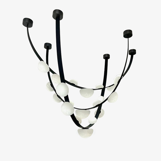 Dew Drops Alabaster Chandelier Chandelier