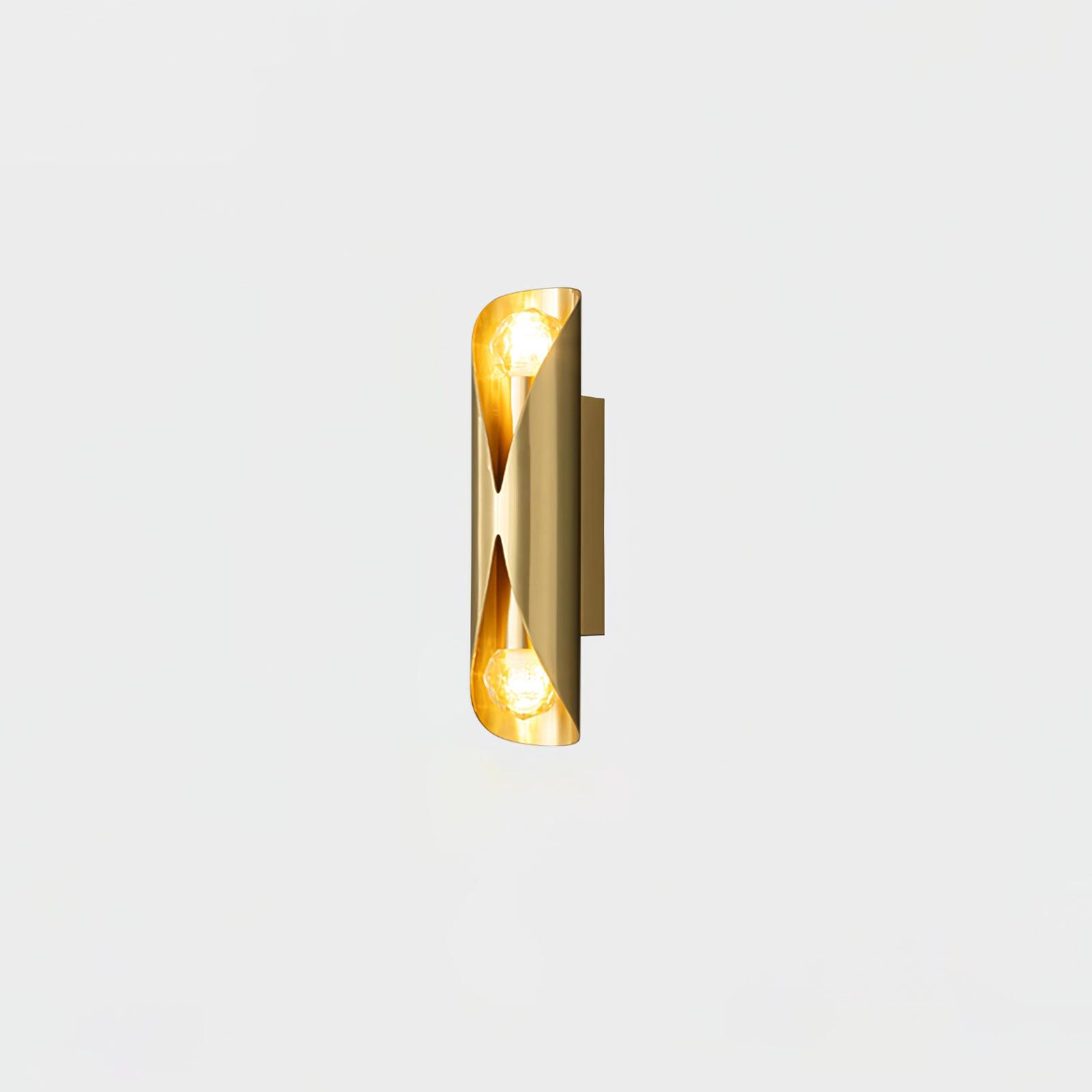 Diamonds Brass Wall Lamp ∅ 2.2″ x H 9.1″ / Dia 5.5cm x H 23cm / Brass Wall lamp