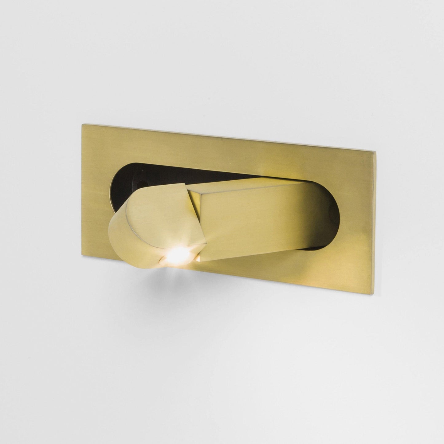 Modern LED Bedside Reading Light ∅ 7.5″ x H ∅3.15″ / Dia 19cm x H 8cm / Copper / Warm Light Wall lamp