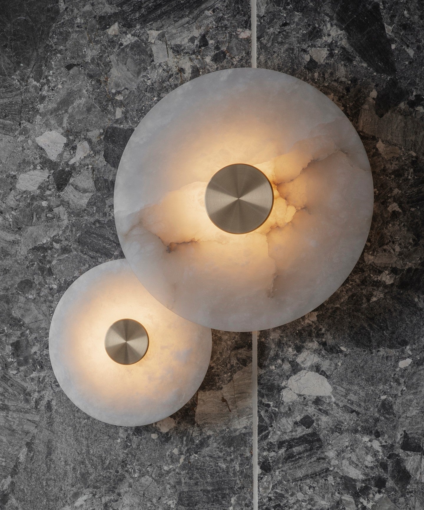 Disc Shaped Alabaster Wall Light Wall lamp