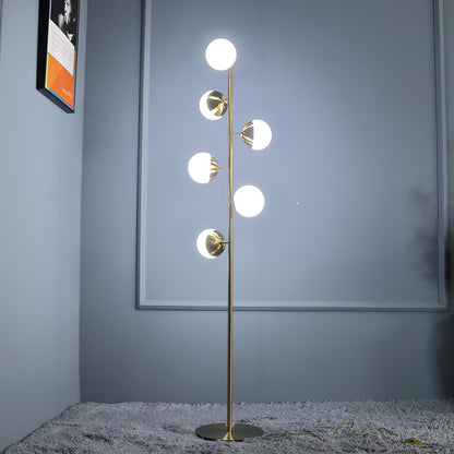 Doppler LED Tree Lamp ∅ 13″ x H 63.8″ / Dia 33cm x H 162cm / Gold / US plug Floor lamp