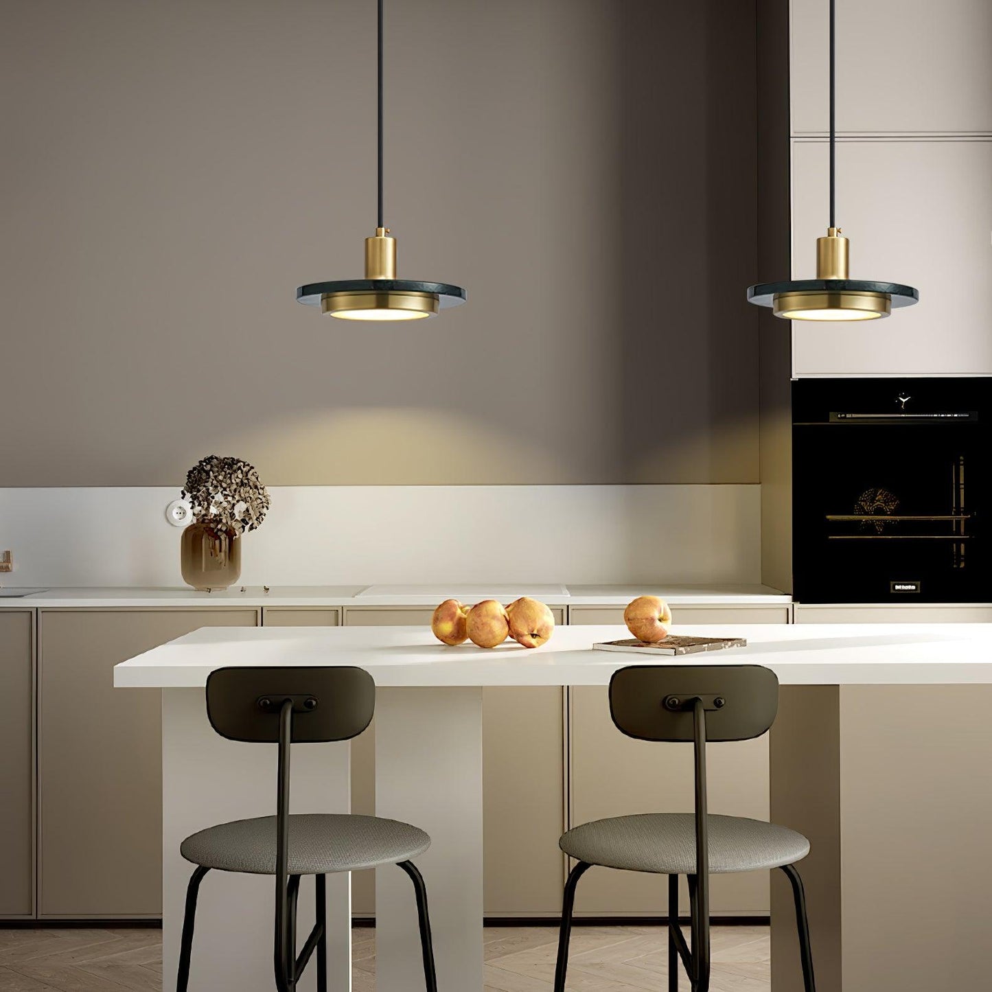 Double Circle Pendant Light