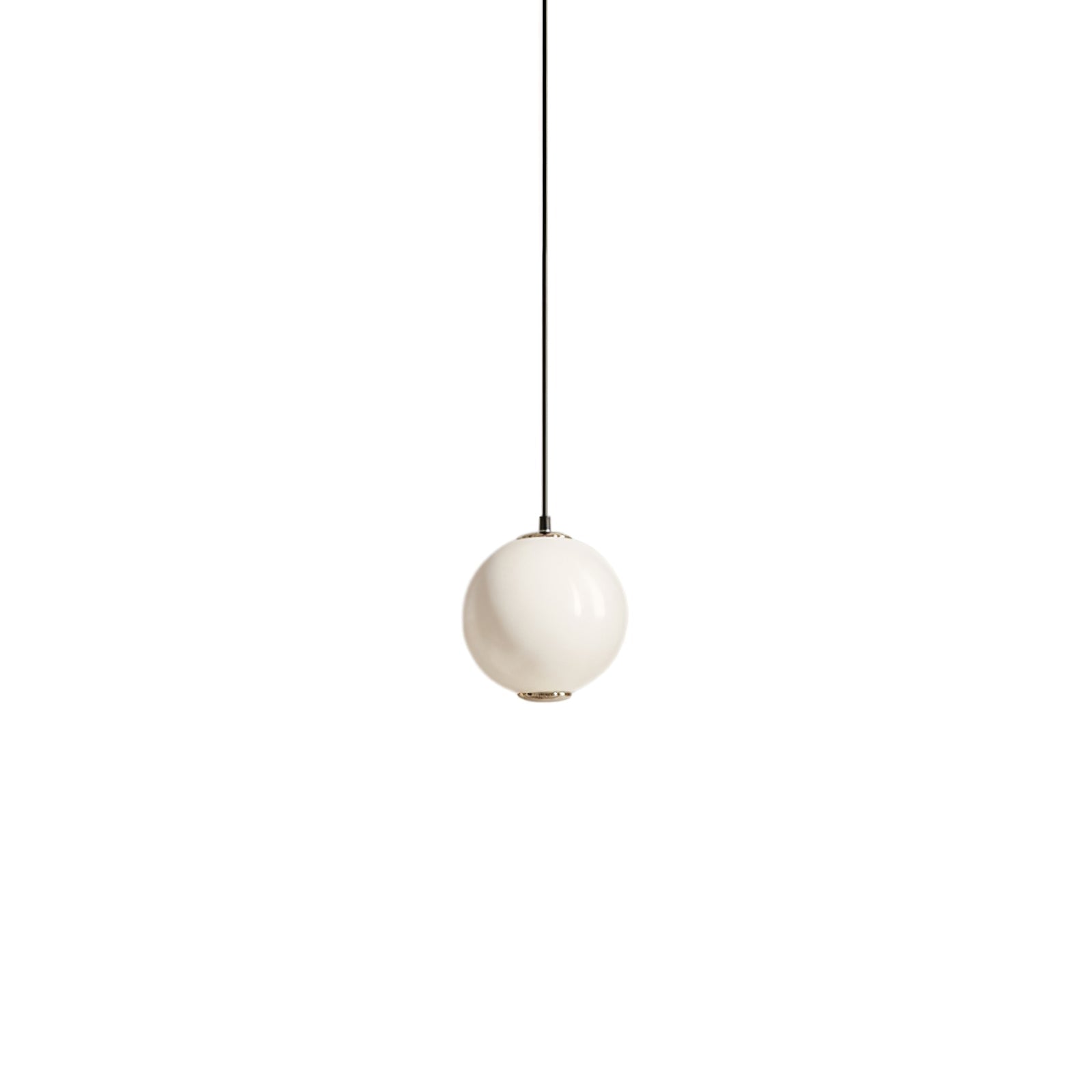 Double Globe Pendant Lamp 1 Head ∅ 3.9″ x H 4.3″ / Dia 10cm x H 11cm / Gold & White / Warm Light Pendant light