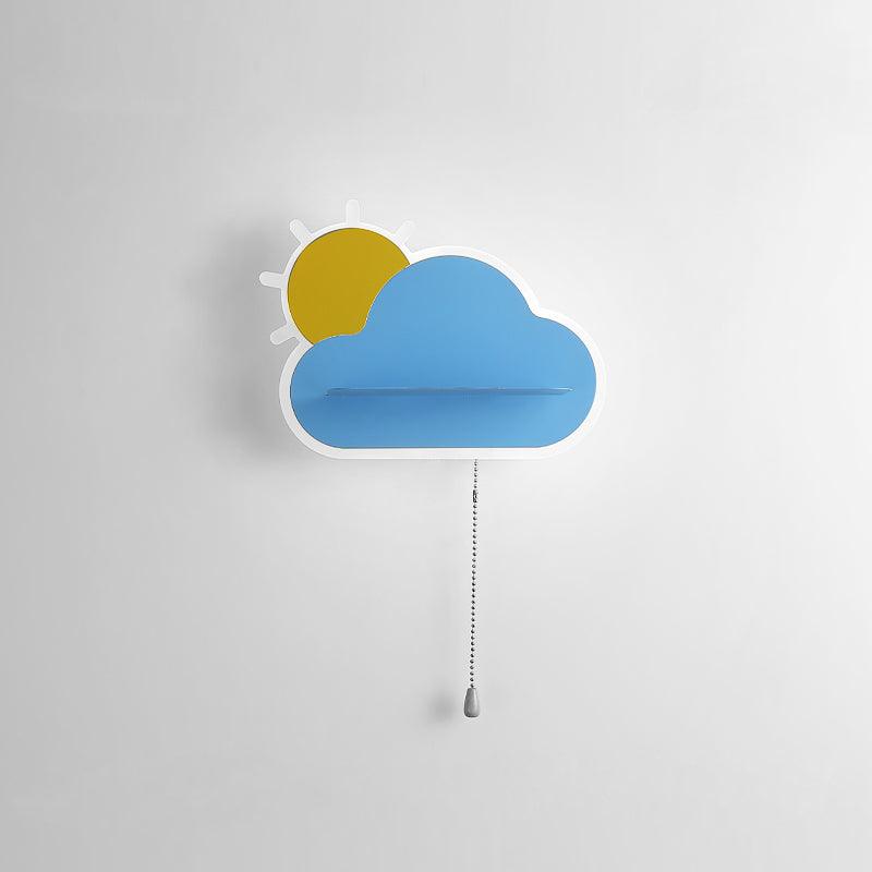Dreamier Cloud Wall Lamp ∅ 10.4″ x H 5.9″ / Dia 26.5cm x H 15cm / Blue / Warm Light Wall lamp