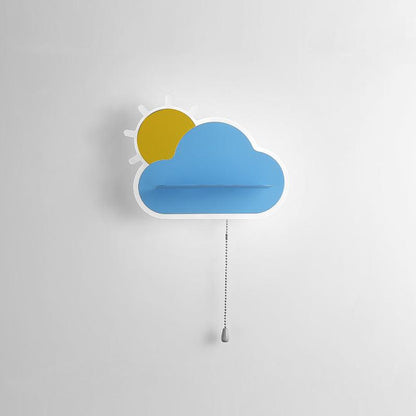 Dreamier Cloud Wall Lamp ∅ 10.4″ x H 5.9″ / Dia 26.5cm x H 15cm / Blue / Warm Light Wall lamp