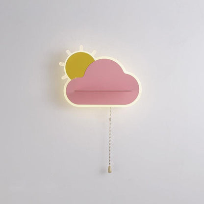 Dreamier Cloud Wall Lamp ∅ 10.4″ x H 5.9″ / Dia 26.5cm x H 15cm / Pink / Warm Light Wall lamp