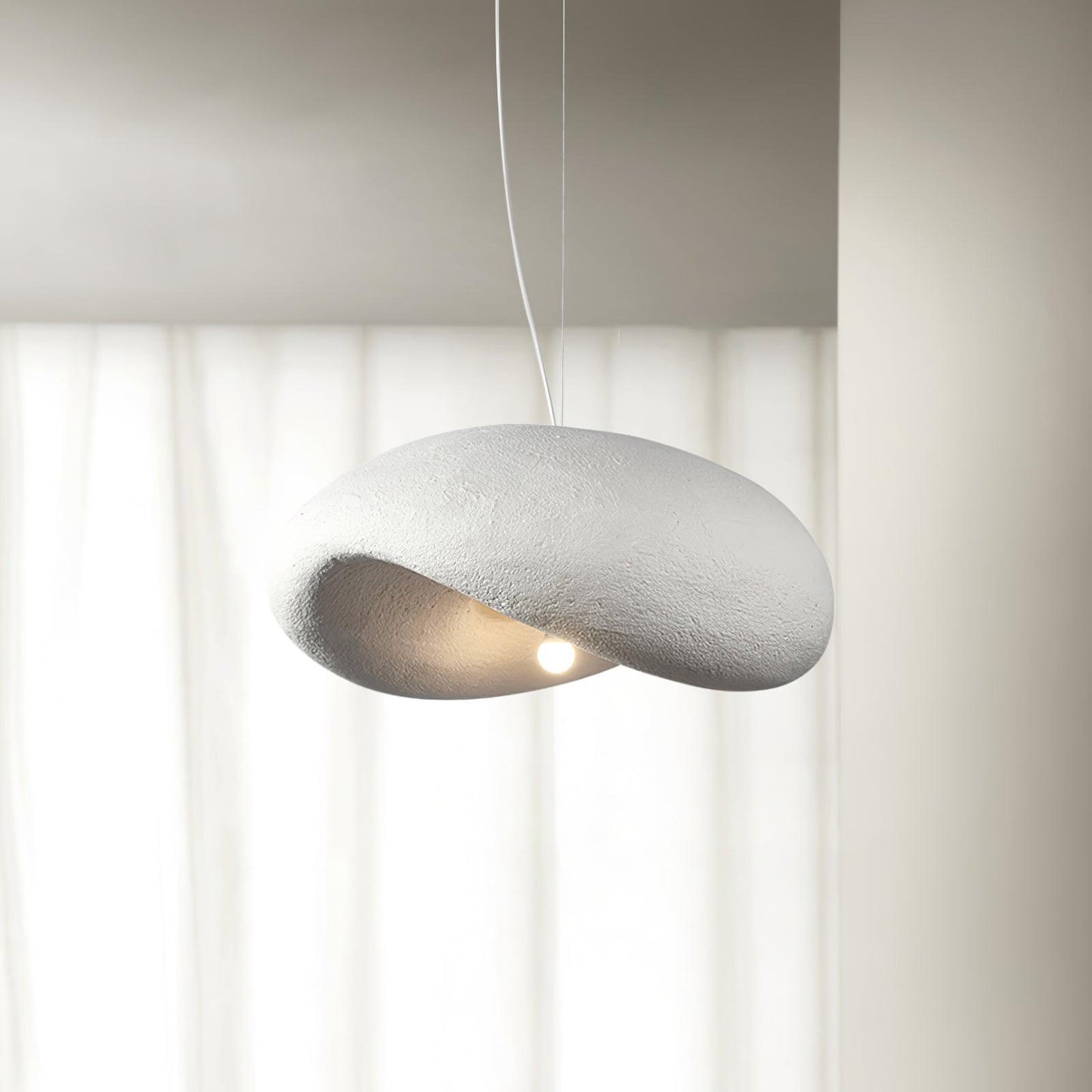 Dunia Pendant Lamp ∅ 23.6″ x H 9.8″ / Dia 60cm x H 25cm / White Pendant light