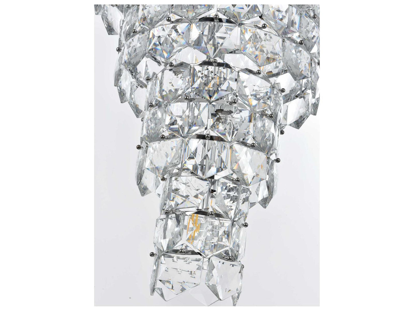 Elegant Lighting Adaline 26-Light Chrome Tiered Chandelier with Clear Royal Cut Crystal