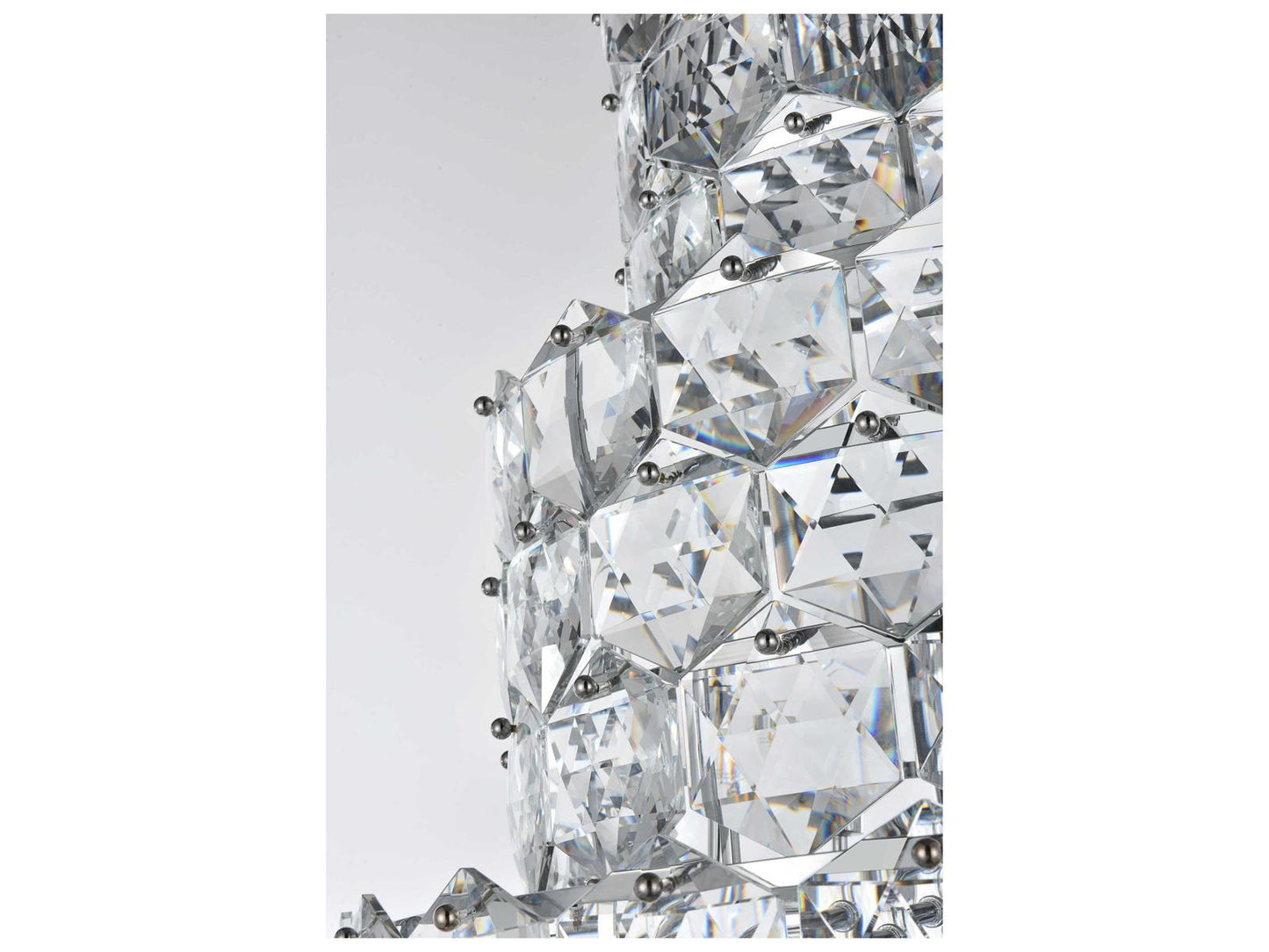 Elegant Lighting Adaline 26-Light Chrome Tiered Chandelier with Clear Royal Cut Crystal