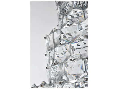 Elegant Lighting Adaline 26-Light Chrome Tiered Chandelier with Clear Royal Cut Crystal