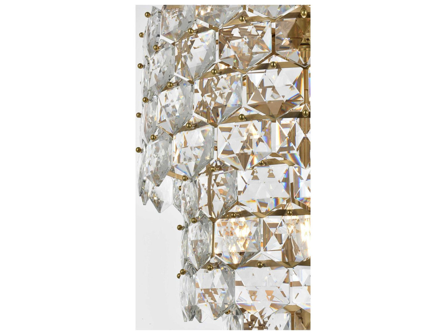 Elegant Lighting 26-Light Adaline Tiered Chandelier in Satin Gold