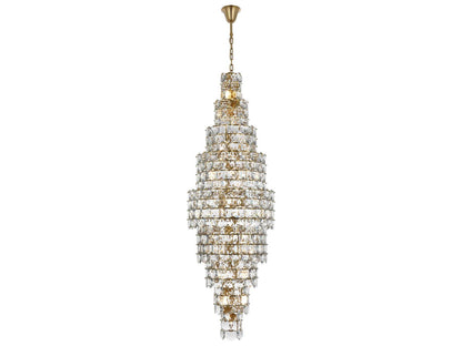 Elegant Lighting Adaline 41-Light Tiered Chandelier in Satin Gold