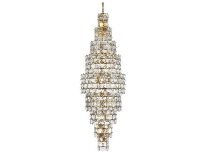 Elegant Lighting Adaline 41-Light Tiered Chandelier in Satin Gold