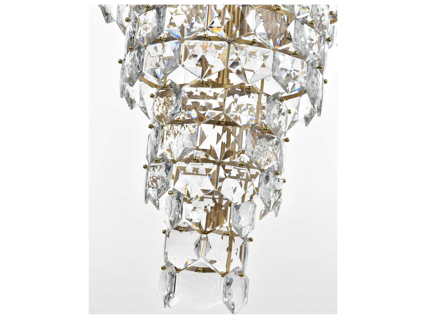 Elegant Lighting Adaline 41-Light Tiered Chandelier in Satin Gold