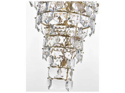 Elegant Lighting Adaline 41-Light Tiered Chandelier in Satin Gold