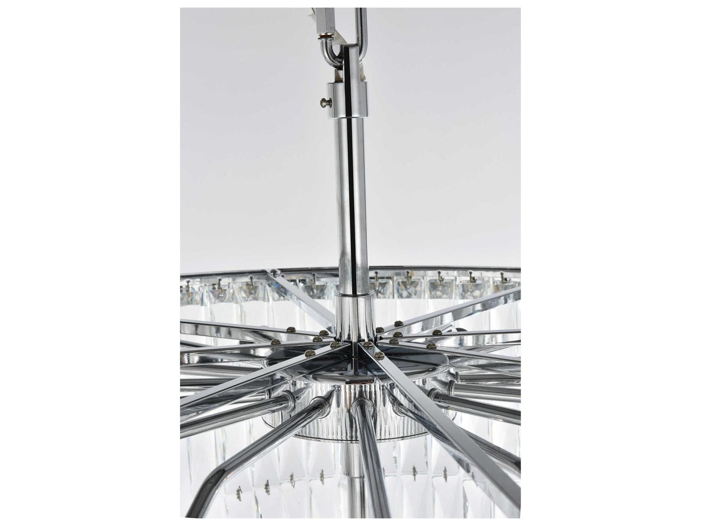 Elegant Lighting Josephine 41-Light Chrome Tiered Chandelier with Clear Royal Cut Crystal