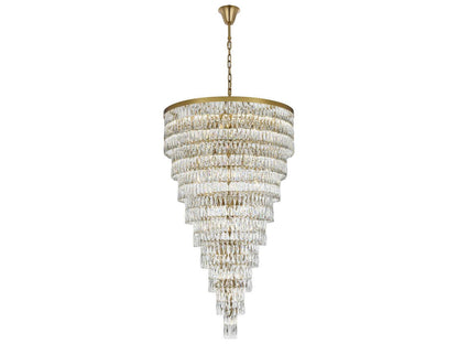 Elegant Lighting Josephine 61-Light Satin Gold Tiered Chandelier
