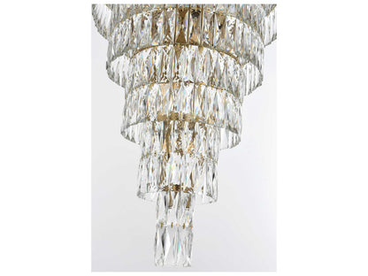 Elegant Lighting Josephine 61-Light Satin Gold Tiered Chandelier