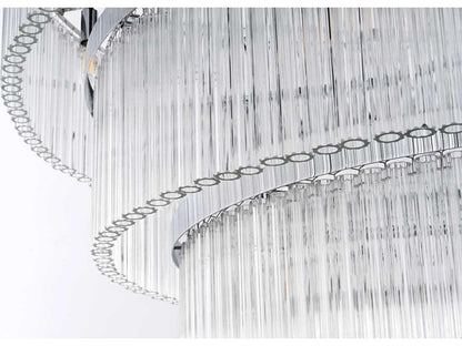 Elegant Lighting 40-Light Harlow Tiered Chandelier in Chrome with Clear Royal Cut Crystal