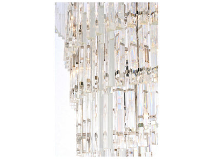 Elegant Lighting Sydney 35-Light Tiered Crystal Chandelier in Polished Nickel