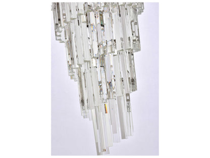 Elegant Lighting Sydney 42-Light Polished Nickel Tiered Crystal Chandelier