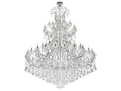 Elegant Lighting Maria Theresa 84-Light Chrome Tiered Chandelier with Clear Royal Cut Crystal