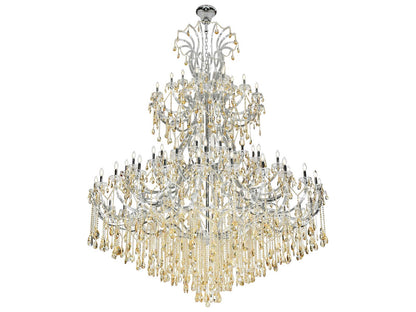 Elegant Lighting Maria Theresa 84-Light Chrome Tiered Chandelier with Clear Royal Cut Crystal