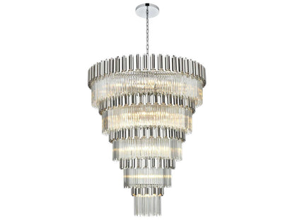 Elegant Lighting Willow 43-Light Chrome Tiered Chandelier
