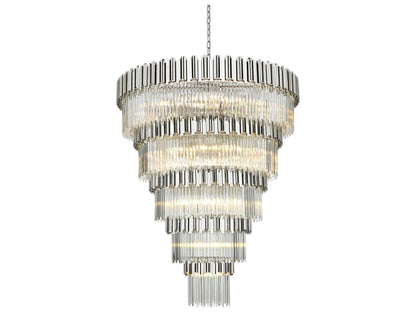 Elegant Lighting Willow 43-Light Chrome Tiered Chandelier