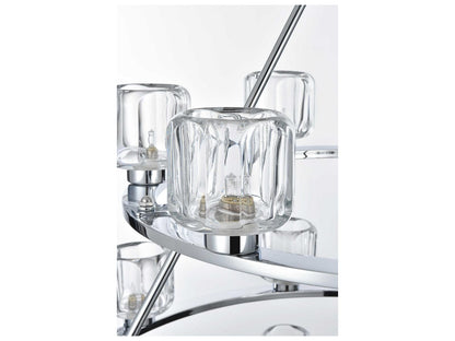 Elegant Lighting Cadence 27-Light Chrome Tiered Chandelier with Clear Glass