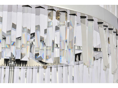 Elegant Lighting 46-Light Serephina Tiered Crystal Chandelier in Chrome