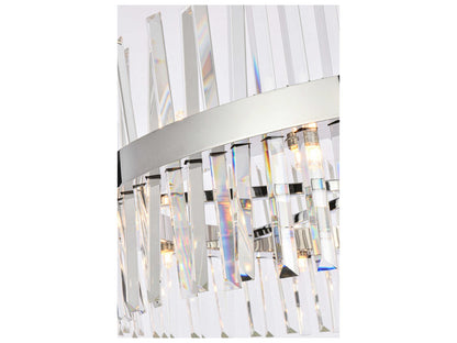 Elegant Lighting 46-Light Serephina Tiered Crystal Chandelier in Chrome