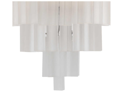 Eichholtz Nova 9-Light Chandelier in Nickel with Frosted Glass Droplets