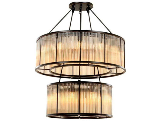 Eichholtz Bernardi 20-Light Chandelier in Bronze Highlight Finish