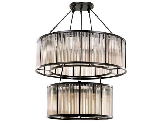 Eichholtz Bernardi 20-Light Chandelier in Bronze Highlight Finish