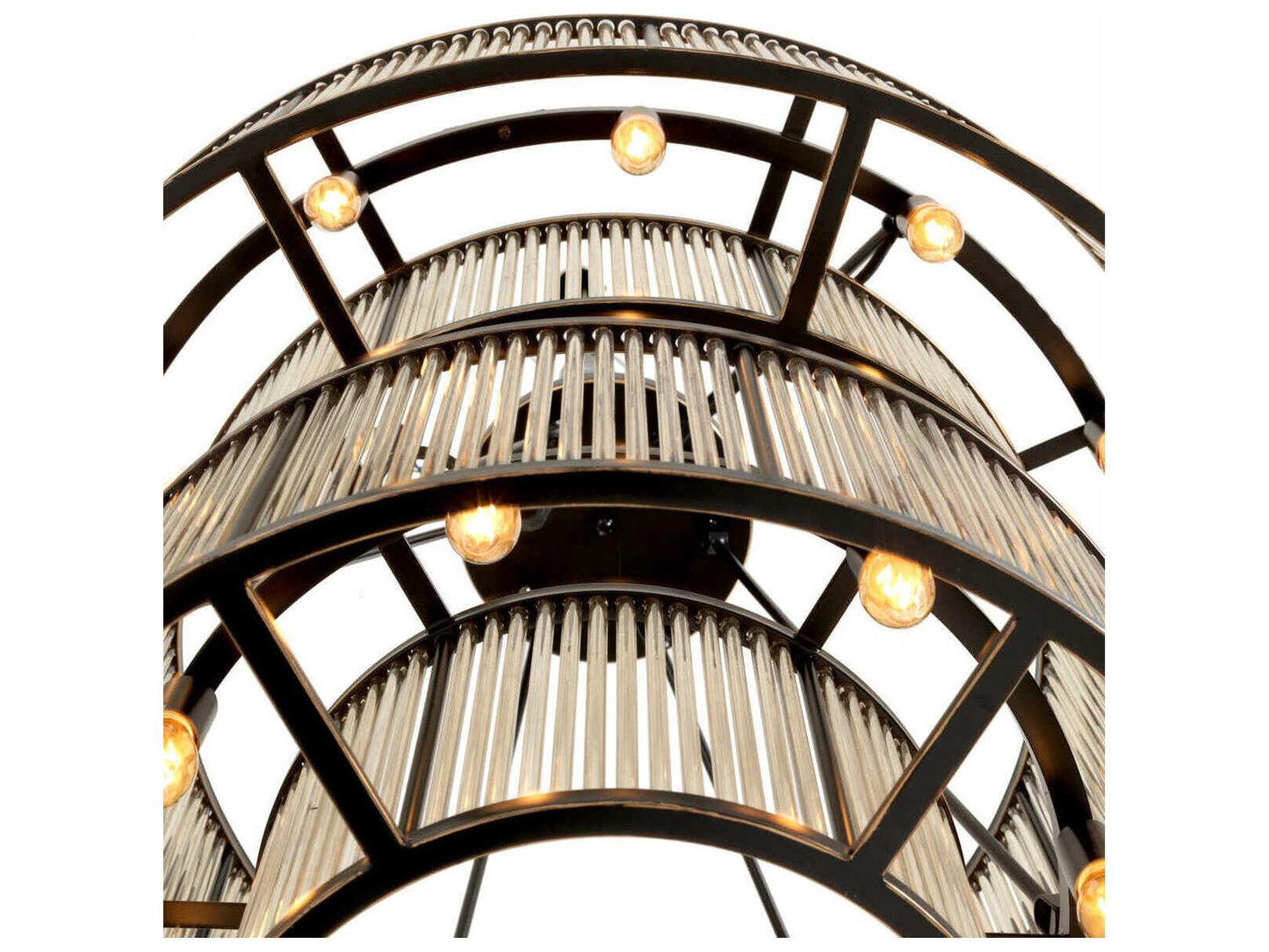 Eichholtz Bernardi 20-Light Chandelier in Bronze Highlight Finish