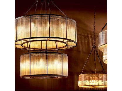 Eichholtz Bernardi 20-Light Chandelier in Bronze Highlight Finish