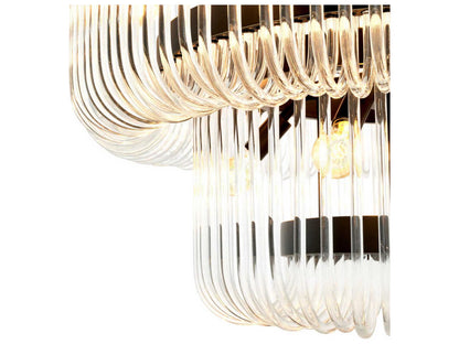 Eichholtz Sutton House 15-Light Art Deco Chandelier in Bronze Finish