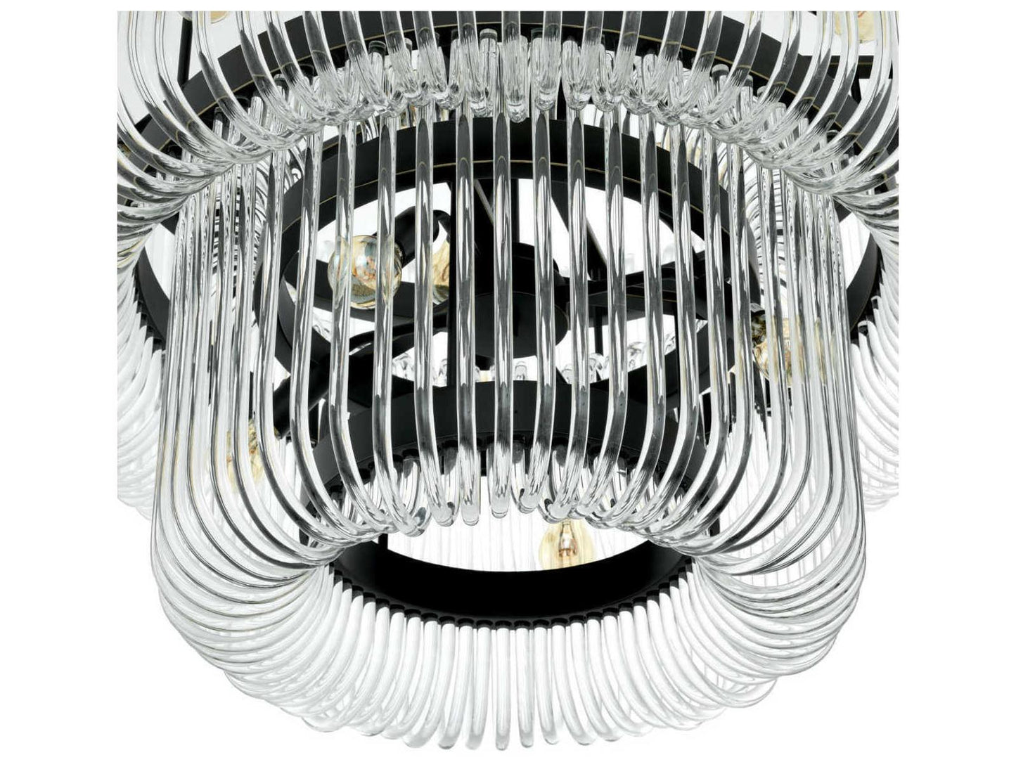 Eichholtz Sutton House 15-Light Art Deco Chandelier in Bronze Finish