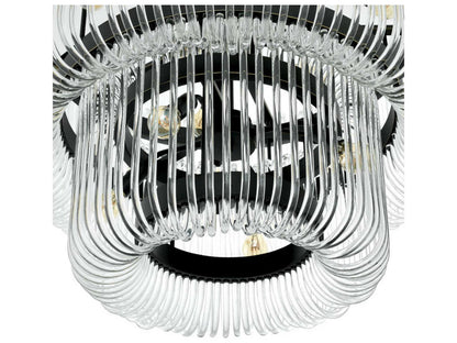 Eichholtz Sutton House 15-Light Art Deco Chandelier in Bronze Finish