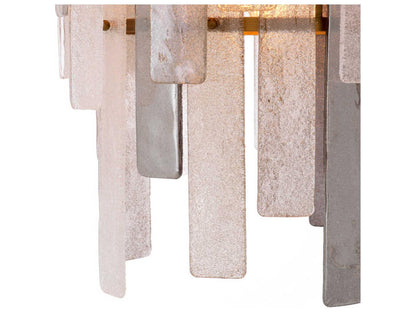 Eichholtz Greyson 13-Light Chandelier in Antique Brass and Hand Blown Glass