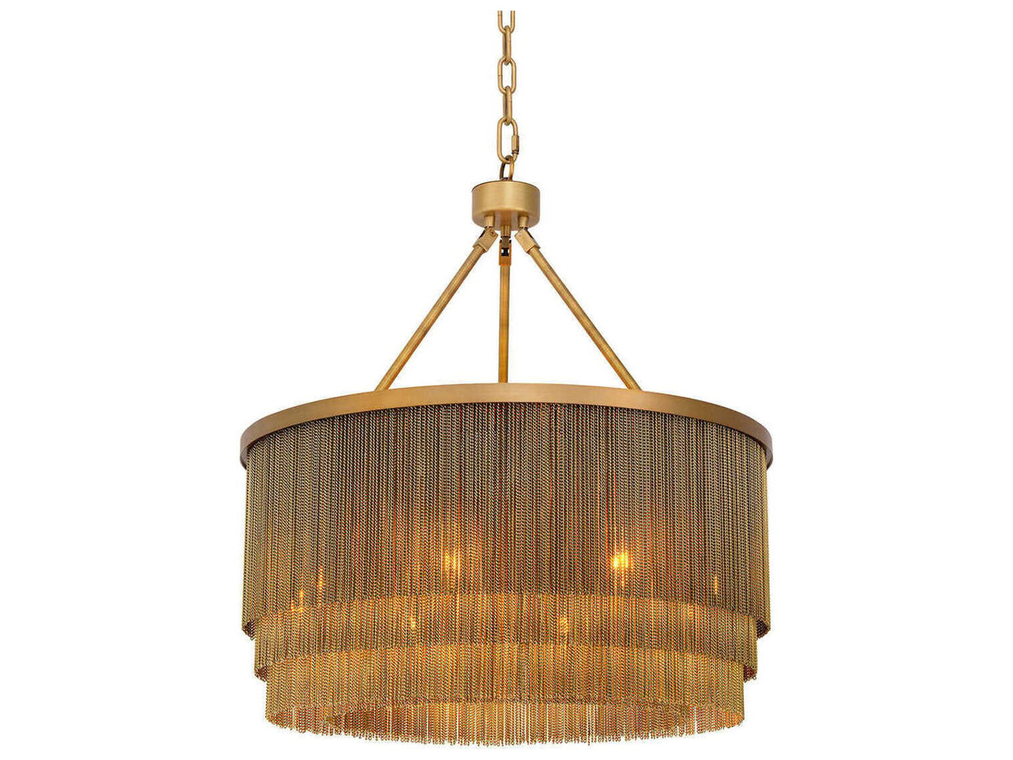 Eichholtz Tissot 8-Light Chandelier in Antique Brass Finish