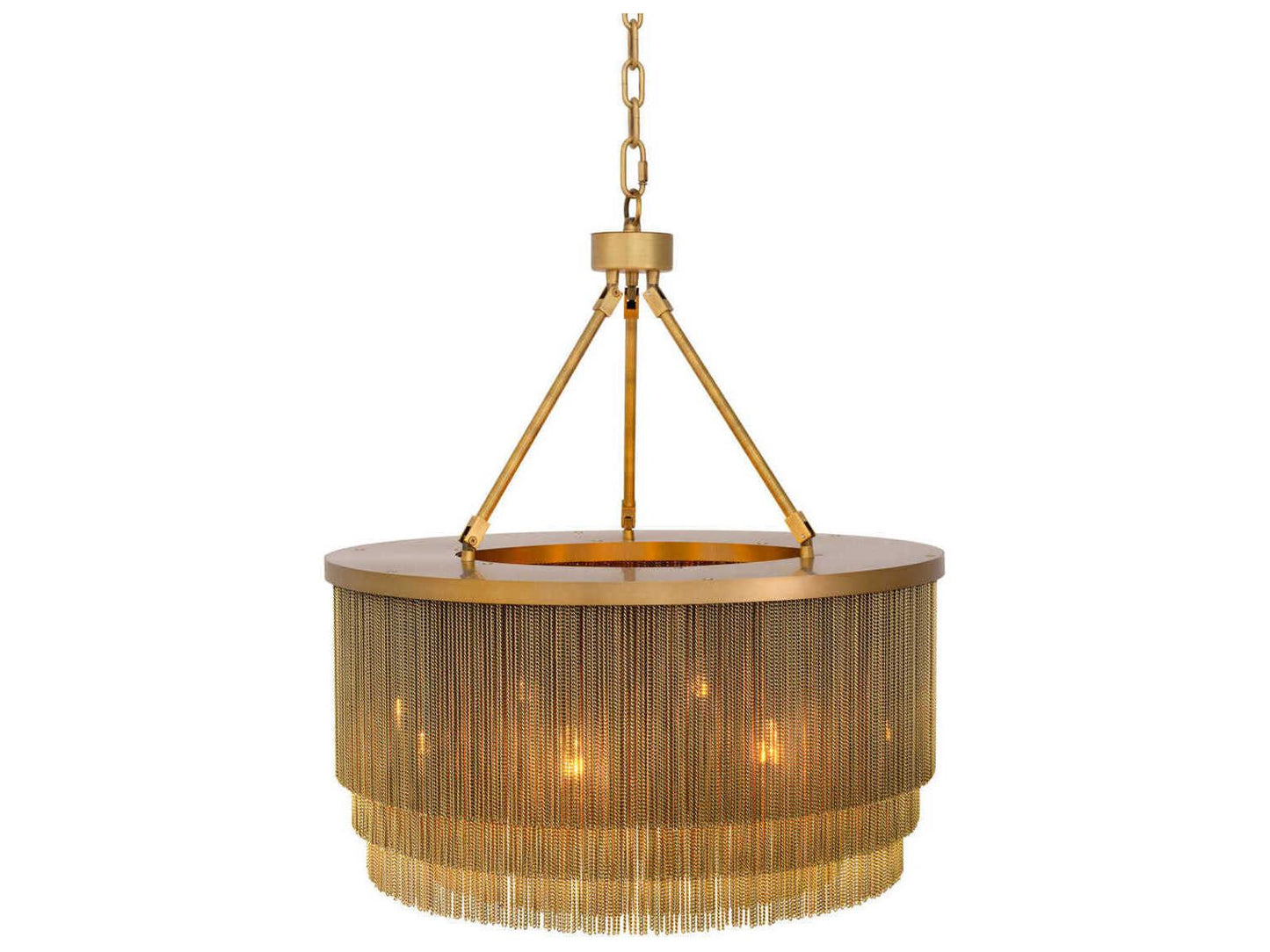 Eichholtz Tissot 8-Light Chandelier in Antique Brass Finish